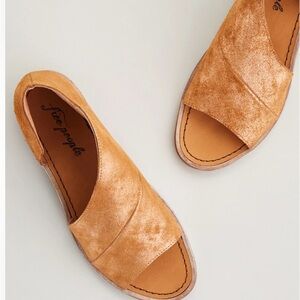 Free People Mont Blanc Brown Leather Sandal size 38